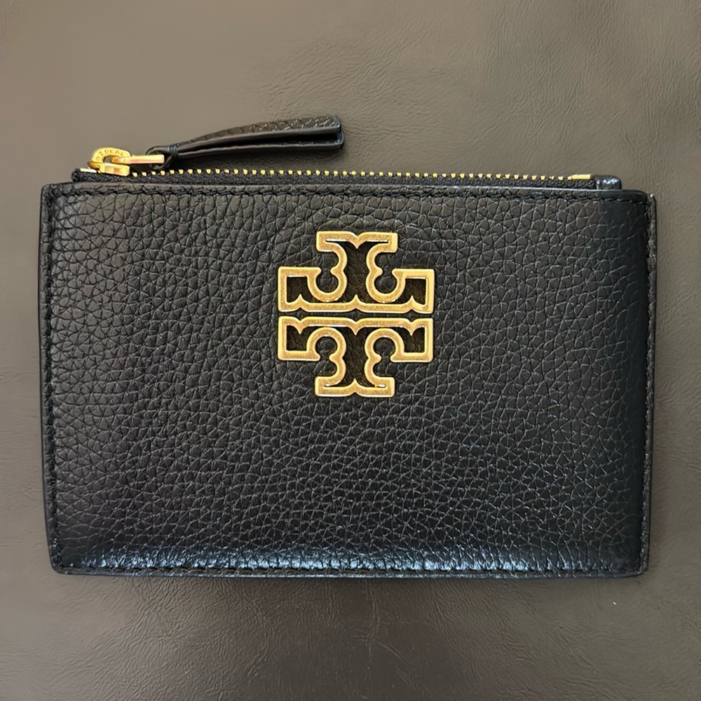 Tory Burch Britten Zip Card Case 💛🖤